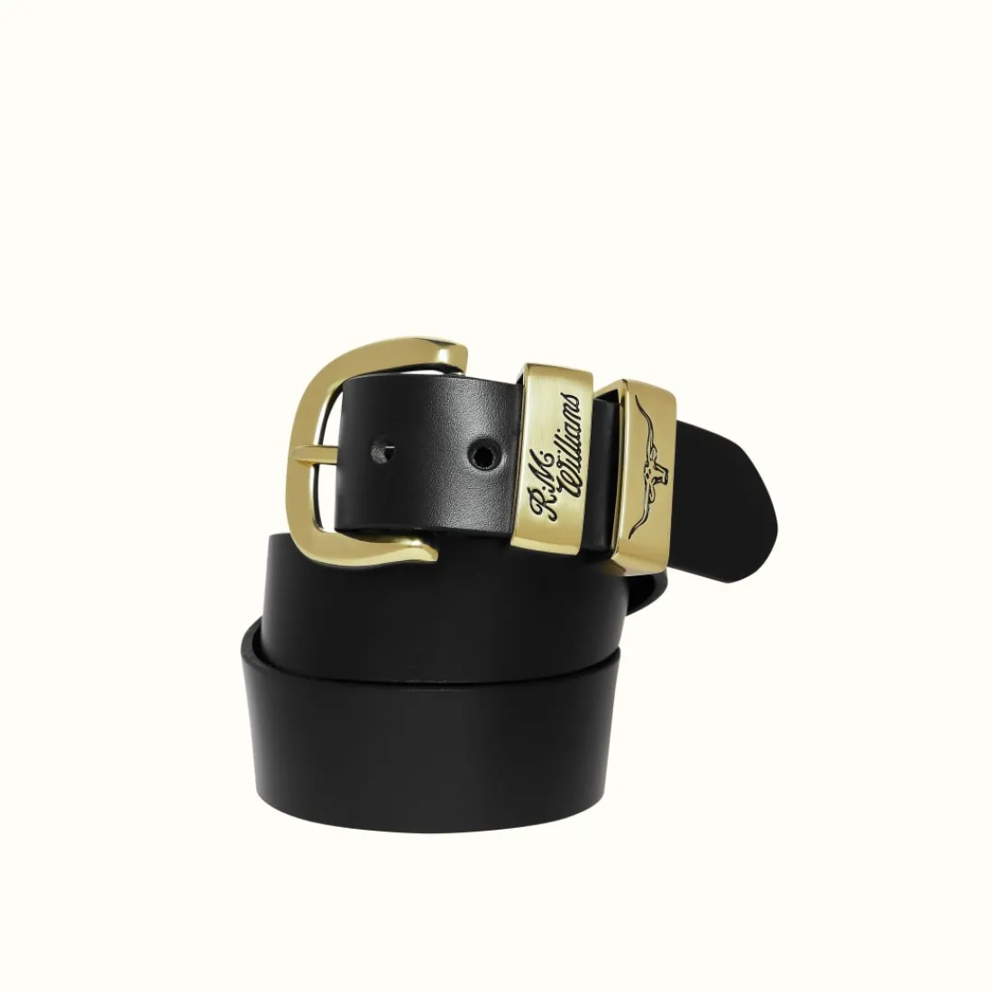 Women R.M. Williams 1 1/2" 3 Piece Solid Hide Belt