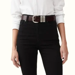 Women R.M. Williams 1 1/2" 3 Piece Solid Hide Belt