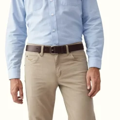 Men R.M. Williams 1 1/2" Covered Buckle Belt