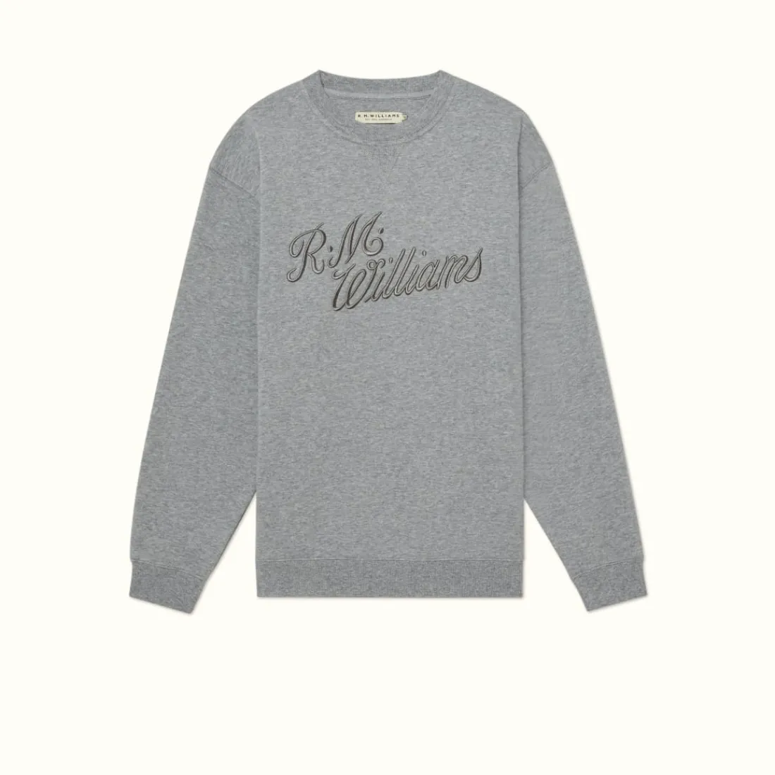 Men R.M. Williams R.M.W Script Crew Neck