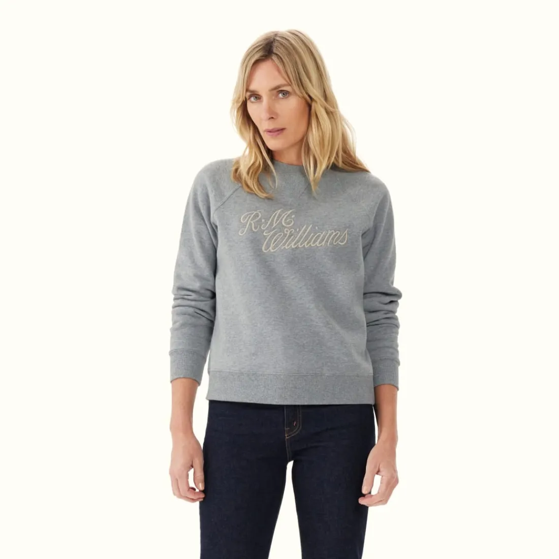 Women R.M. Williams R.M.W Script Crew Neck Sweater