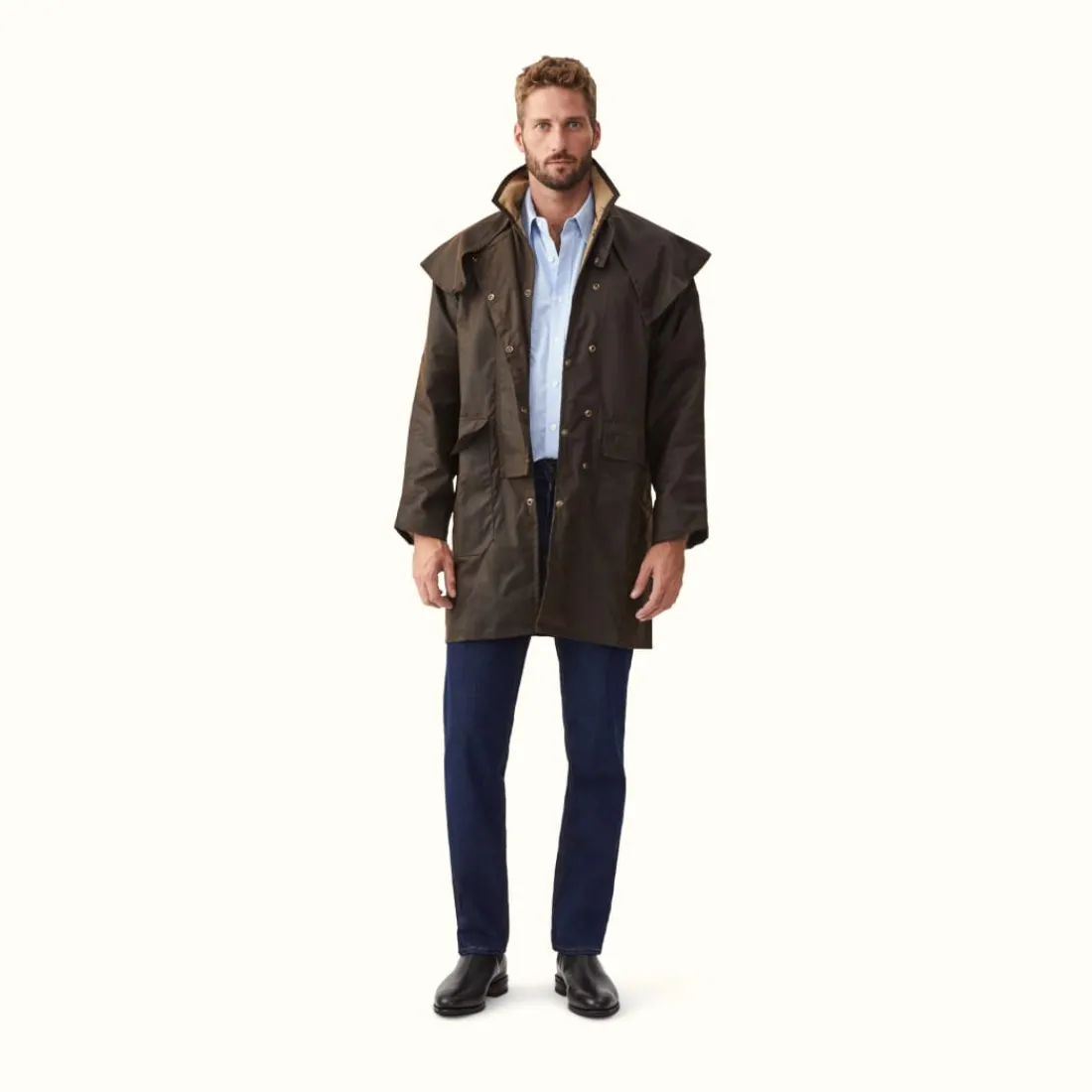 Men R.M. Williams Rouseabout Coat
