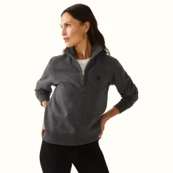 Women R.M. Williams Trickett Zip Neck Sweatshirt