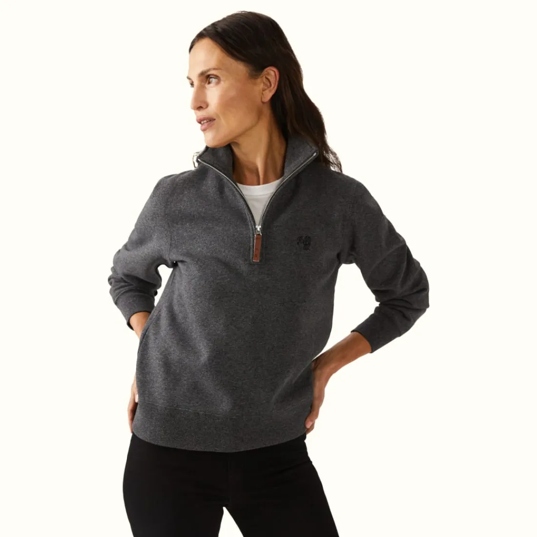 Women R.M. Williams Trickett Zip Neck Sweatshirt