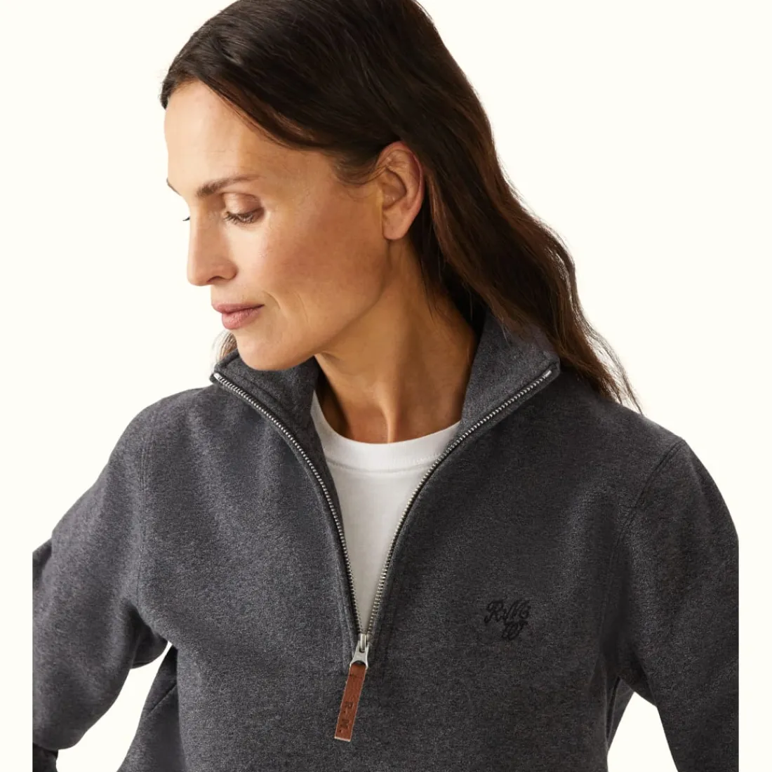 Women R.M. Williams Trickett Zip Neck Sweatshirt