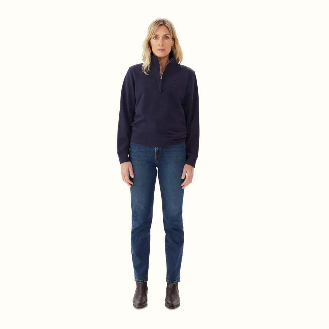 Women R.M. Williams Trickett Zip Neck Sweatshirt